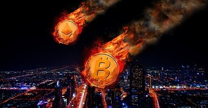 Биткоин и альткоины продолжают лететь вниз